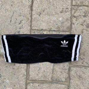 Adidas black crop top